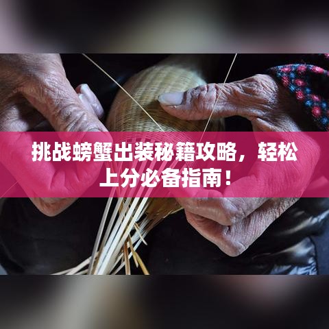 挑战螃蟹出装秘籍攻略，轻松上分必备指南！