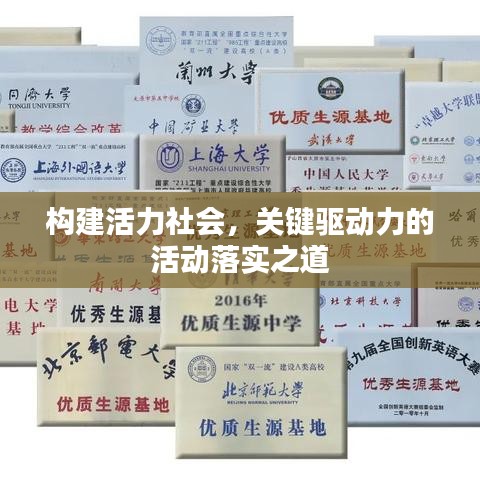 构建活力社会，关键驱动力的活动落实之道