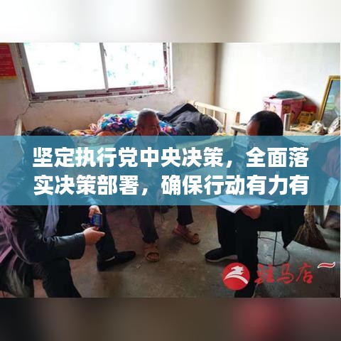坚定执行党中央决策，全面落实决策部署，确保行动有力有序