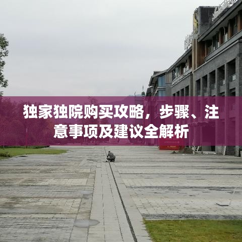 独家独院购买攻略，步骤、注意事项及建议全解析