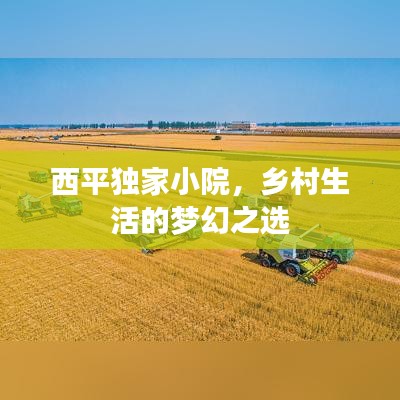 西平独家小院，乡村生活的梦幻之选